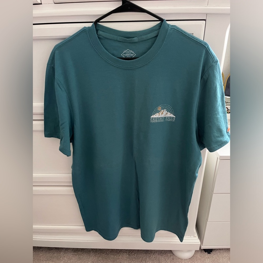 Men’s teal nation parks short sleeve tee
